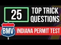 Indiana BMV Permit Test 2026 25 Top Trick Questions
