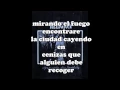 Religión - Mirando el fuego (letra)