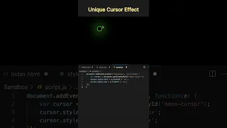 Unique Cursor Effect Using HTML and CSS