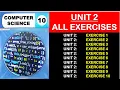 10th Class Computer Unit 2 all Exercises Computer 10 Unit 2 Exercises