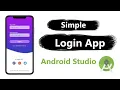 Simple Login App in Android Studio 2023