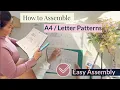 How to Print and Assemble A4-Letter PDF Sewing Patterns Step-by-Step Tutorial