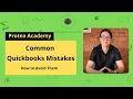 Common Quickbooks Mistakes - How to Avoid Them