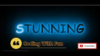 Glowing Text Animation Effects Html CSS Animation Coding With Fun