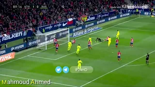 هدف عثمان ديمبلي امام اتليتكو مدريد وجنون عصام الشوالي 