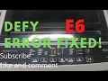 E6 ERROR DEFY WASHING MACHINE FIXED