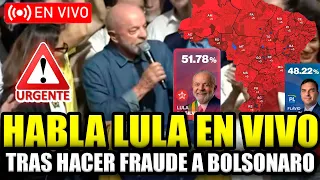 🔴URGENTE HABLA LULA EN VIVO TRAS HACER FRAUDE A BOLSONARO ¡ELECCIONES EN BRASIL! | FRAN FIJAP