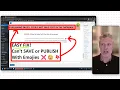 EASY FIX WordPress Publishing Failed Could Not Update Post In The Database - No Emojis