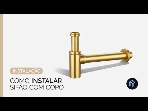 Vídeo - Sifão de Inox com Copo para Banheiro (Gran Preto Fosco) Video do produto Vídeo - Sifão de Inox com Copo para Banheiro (Gran Preto Fosco)
