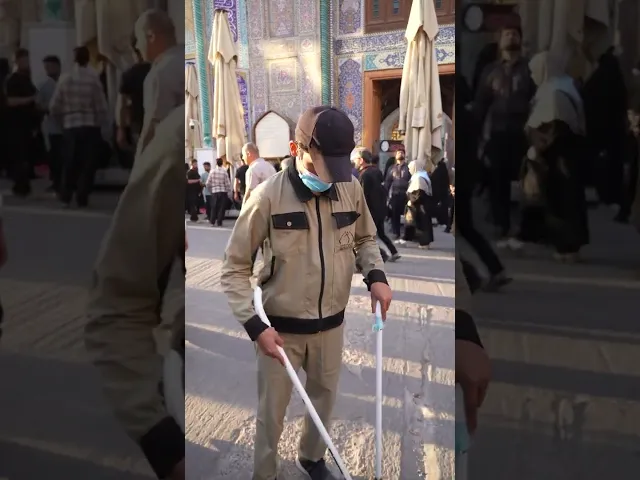 ⁣الأربعین الحسيني في كاظمية المجد الخدم الأفاضل يسطرون خدمة الزوار لساعات المتواصلة في سجل الشرف