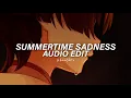 Download Lagu Summertime Sadness (Think I'll miss you forever) - Lana Del Rey [Edit Audio]