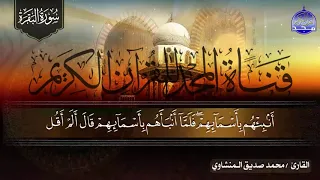 سورة البقرة كاملة ترتيل يسكن بداخلك السكينة والهدوء لقارئ القلوب محمد صديق المنشاوي HD 