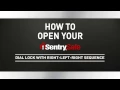 How to Open a Sentry Safe Combination Dial Fire Safe with Right-Left - Right Sequence