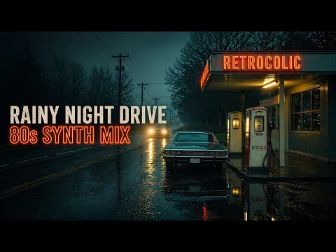 Rainy Night Drive – 1 Hour 80s Synthwave Mix | Nostalgic Electro Vibes