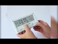 Digital LED Weather Desk Clock with Transparent Display
