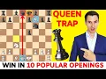 Win A Queen in 10 Popular Openings Tricks TRAPS to Fool Your Opponents