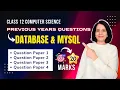 DATABASE and MySQL Important Questions Class 12 Computer Science ENGLISH