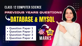 DATABASE and MySQL Important Questions Class 12 Computer Science ENGLISH