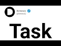 Task Meaning In English