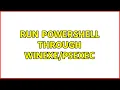 Run powershell through 4 Solutions