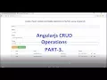 Angularjs CRUD Operation using PHP and MySQL - PART 3