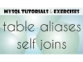 13 MySQL Tutorial for Beginners Table Aliases Self Joins