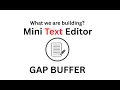 DSA behind text editor - GAP BUFFER