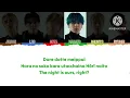 BE:FIRST '街灯 (Lighting Up The Town)' | COLOUR CODED LYRICS (Romanized) | ローマ字の歌詞