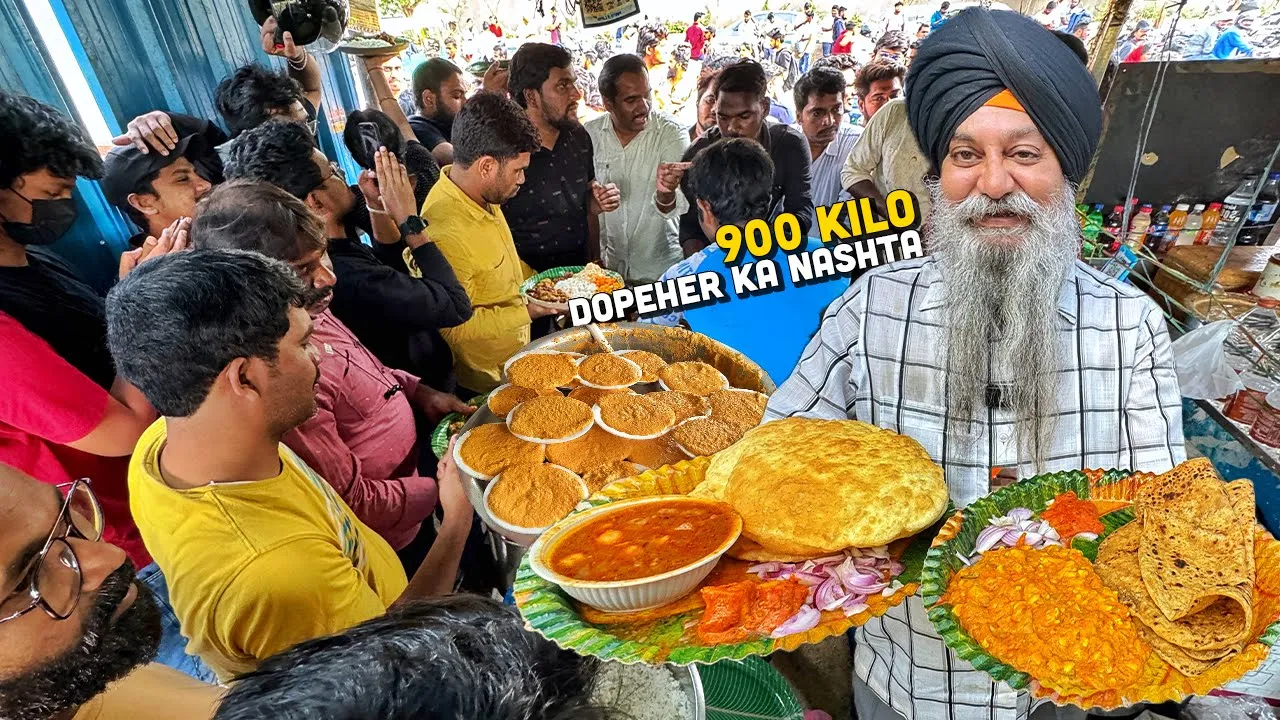 99/- Rs BEST Street Food India  Sardarji   Chole Bhature, Makhani Pulao, Tuntun Nashta 