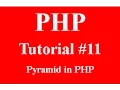 php programming part 11 pyramid using for loop in php