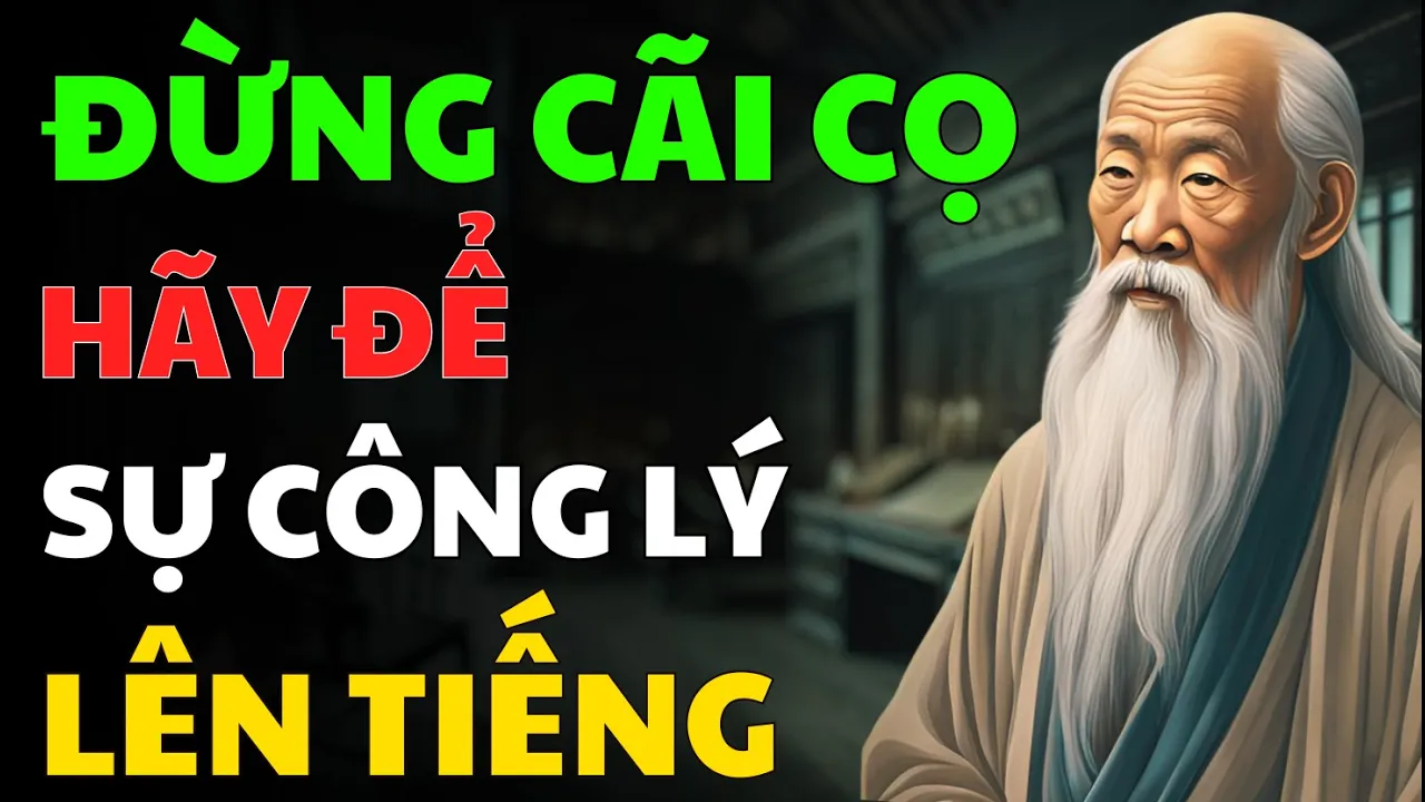 Outline Video Sống Khôn Ngoan, Đừng Cãi Cọ, Hãy Để Sự Công Lý Lên Tiếng - Lối Sống Cổ Nhân