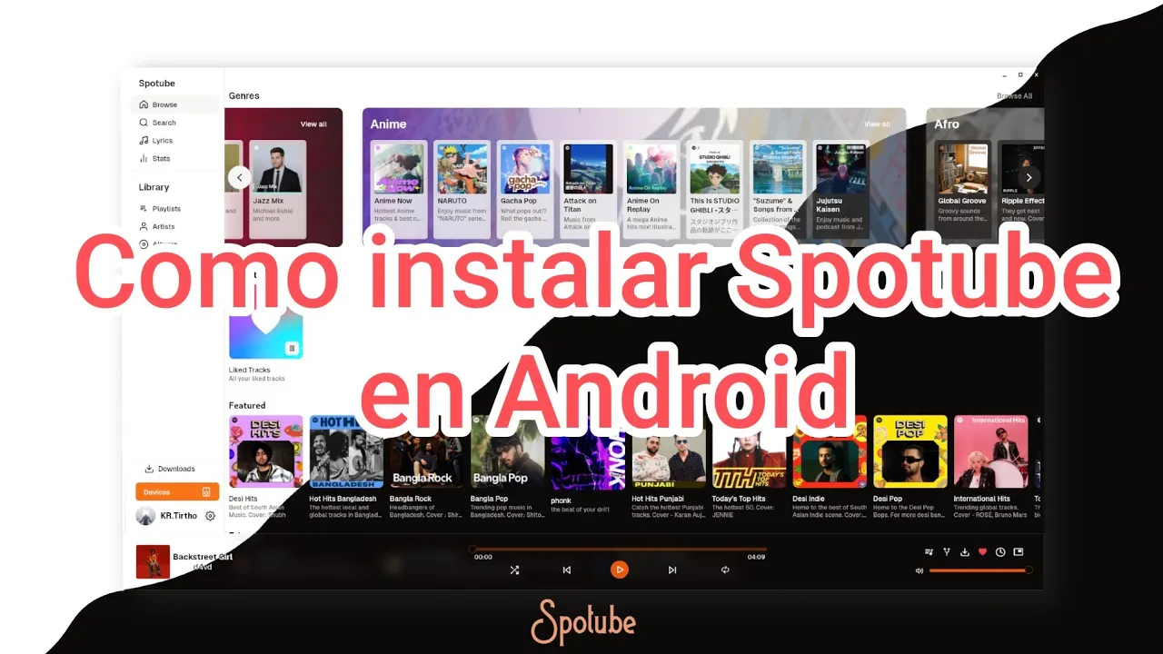 Como instalar Spotube en Android