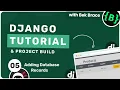 Django Tutorial - Adding Database Records