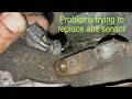 Best way to remove abs sensor that s stuck Replacing ABS sensor problems removing ABS sensor