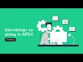 Salesforce Apex Converting a Set of Strings to a Single String in One Line of CODE