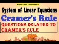 Cramer s Rule for solving System of Linear Equations Lecture 2-12-2020 Algebra Trigonometry