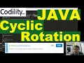 Codility Cyclic Rotation Java solution