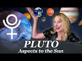 Pluto Sun Aspects in the Natal Chart