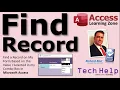 Microsoft Access Search Find a Record on My Form Based on the Value I Selected in my Combo Box