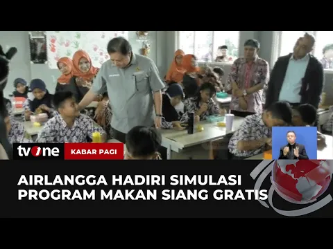 Menko Perekonomian Hadiri Simulasi Makan Siang Gratis di Sekolah
