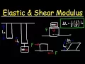 Stress Strain - Elastic Modulus Shear Modulus Practice Problems