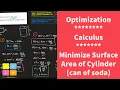Optimization Calculus - Minimize Surface Area of a Cylinder
