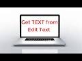 Set Text of Edit Text to Text View in Android Android Studio Tutorials For Beginners