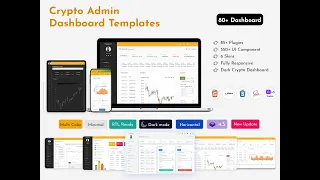 Crypto Admin Dashboard Template with Real-Time Trading Wallet Analytics Built in Bootstrap 5