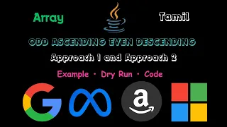 Sort Odd Ascending Even Descending Without Changing Positions DSA Java