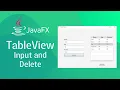 JavaFX and Scene Builder - Adding and Deleting TableView Rows