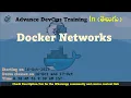 Docker networks DevOps Advance training CCIT AWS Azure GCP