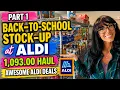 Part One 1 093 00 Back-to-School Aldi Haul Shop with Me Awesome Aldi Deals