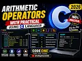 Arithmetic Operators in C Language 2026 Complete Practical Tutorial - College Hours