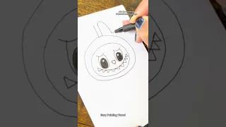 تعلم كيفية رسم لابوبو سهل وسريع رسم قلم الرصاص 